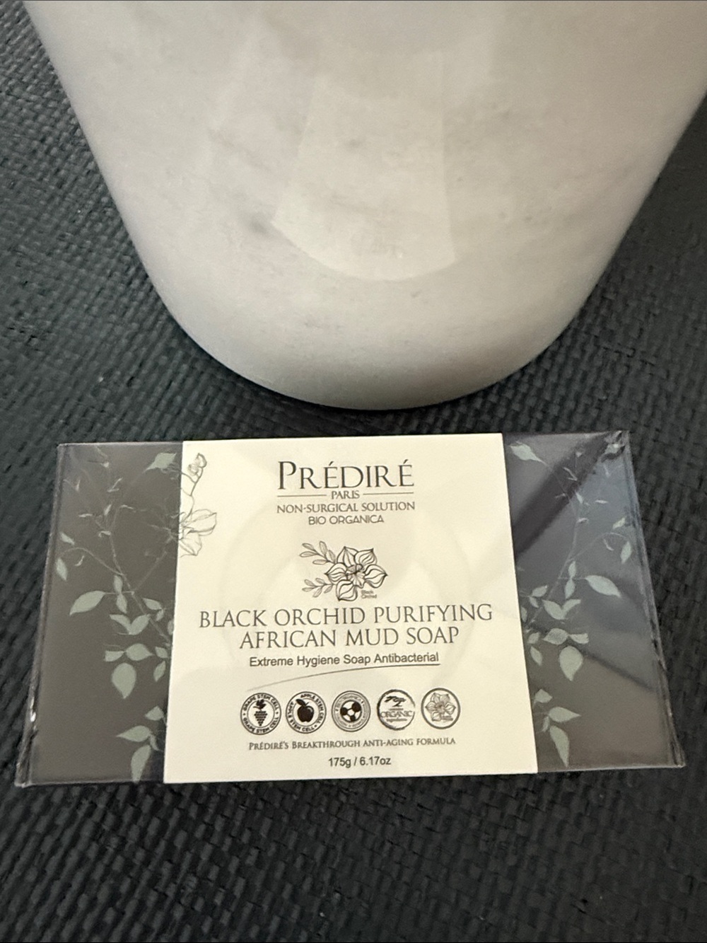 Predire Paris Black Orchid Purifying African Mud Soap 6.7 ounces New